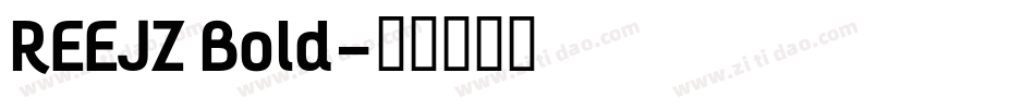 REEJZ Bold字体转换